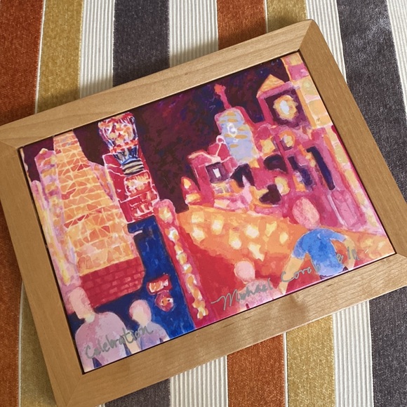 “Celebration” Print on Tile by California Artist Michael Corrob - Picture 3 of 9